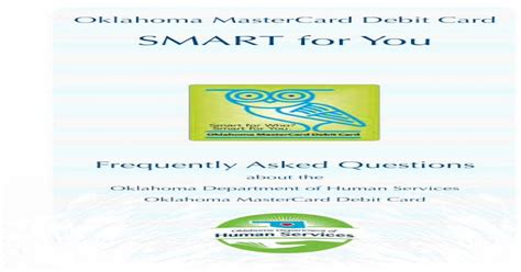 Oklahoma MasterCard Debit Card SMART for You